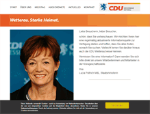 Tablet Screenshot of cduwetterau.de